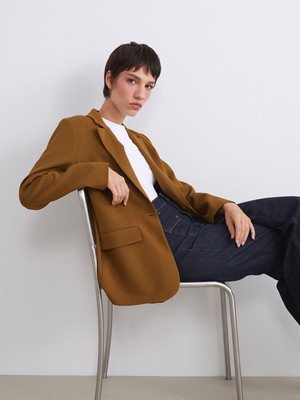 Lc Waikiki Yeni Sezon Krep Kadın Blazer Ceket