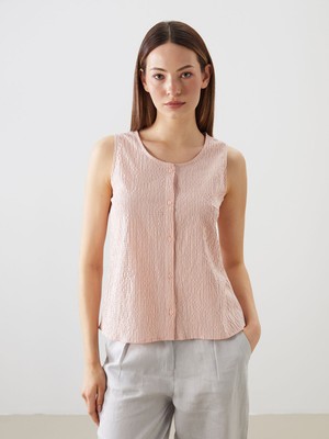 Lc Waikiki Yeni Sezon Bisiklet Yaka Çizgili Poplin Bluz