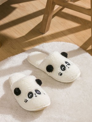 Lc Waikiki Yeni Sezon Panda Figürlü Pelüş Kadın Ev Terliği