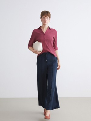 Lc Waikiki Yeni Sezon Beli Lastikli Geniş Paça Kadın Pantolon