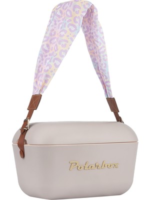 Prinkstyle Animal Classic Perla Gold Pamuk ve Deri Kayışlı Soğuk ve Sıcak Tutucu Thermo Box 20 Lt