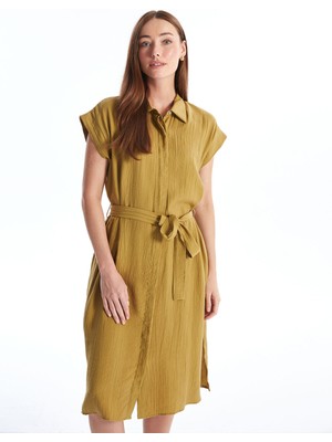 Lc Waikiki Yeni Sezon Düz Kısa Kollu Kadın Gömlek Elbise