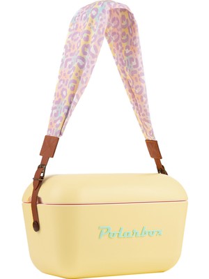 Prinkstyle Animal Classic Yellow Blue Pamuk ve Deri Kayışlı Soğuk ve Sıcak Tutucu Thermo Box 12 Lt