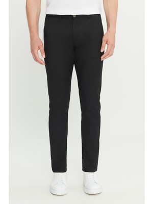 Altınyıldız Classics Pamuklu Slim Fit Dar Kesim Armürlü Yan Cepli Casual Pantolon
