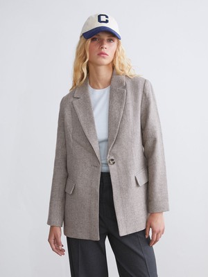 Lc Waikiki Yeni Sezon Kaşe Kadın Blazer Ceket