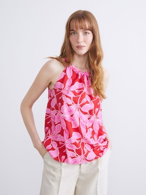 Lc Waikiki Yeni Sezon Halter Yaka Çiçekli Bluz