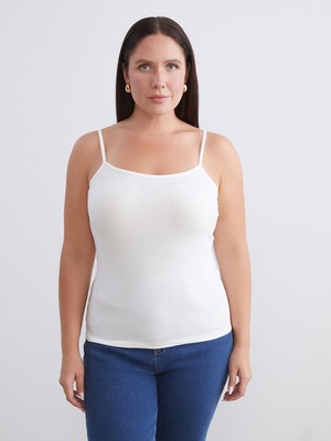 Lc Waikiki Yeni Sezon Büyük Beden U Yaka Kadın Atlet 2'li