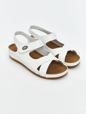 Lc Waikiki Yeni Sezon Deri Görünümlü Kadın Sandalet