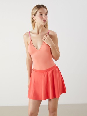 Lc Waikiki Yeni Sezon Beli Lastikli Kadın Yüzme Şort Etek