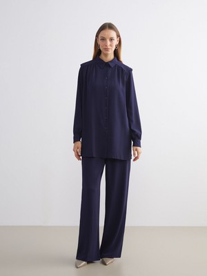 Lc Waikiki Yeni Sezon Beli Lastikli Geniş Paça Kadın Pantolon