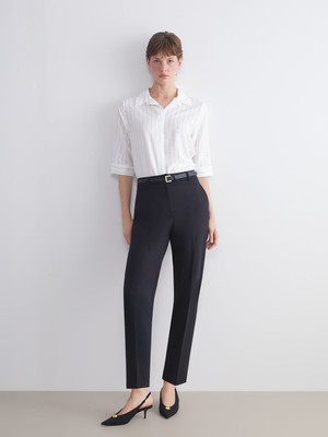 Lc Waikiki Yeni Sezon Büyük Beden Beli Kemerli Kadın Cigarette Pantolon