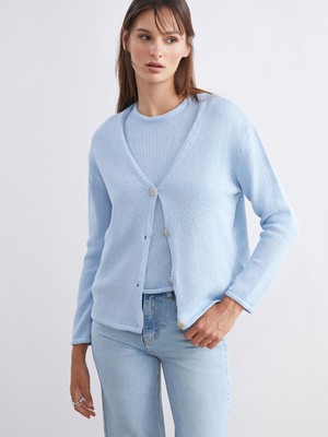 Lc Waikiki Yeni Sezon V Yaka Kadın Triko Hırka