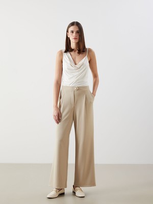 Lc Waikiki Yeni Sezon Loose Fit Krep Kadın Pantolon