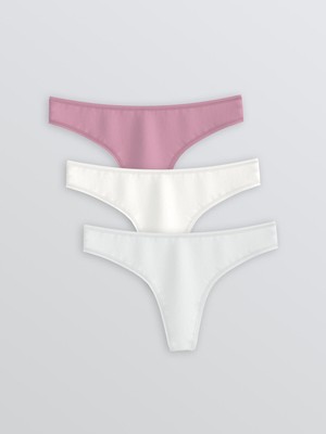 Lc Waikiki Yeni Sezon Düz Tanga Külot 3'lü