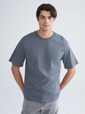 Lc Waikiki Yeni Sezon Bisiklet Yaka Penye Erkek Tişört