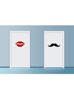 Wc Kapısı Man ve Women Sıtıcker Kadın Erkek -Bay Büyük Sticker Tuvalet
