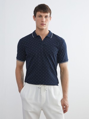 Lc Waikiki Yeni Sezon Polo Yaka Desenli Pike Erkek Tişört