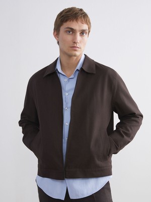 Lc Waikiki Yeni Sezon Standart Kalıp Gömlek Yaka Erkek Mont