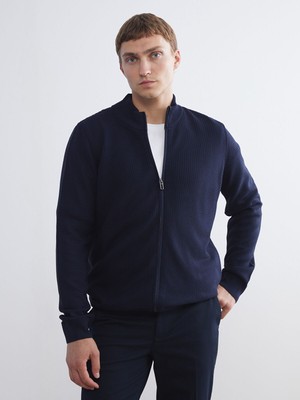 Lc Waikiki Yeni Sezon Standart Kalıp Dik Yaka Erkek Triko Hırka