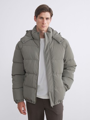 Lc Waikiki Yeni Sezon Rahat Kalıp Kapüşonlu Erkek Şişme Mont