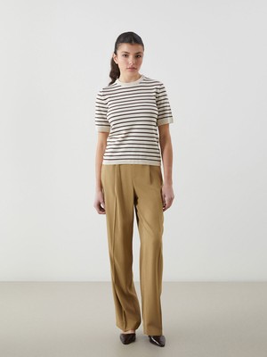 Lc Waikiki Yeni Sezon Beli Lastikli Keten Karışımlı Kadın Pantolon