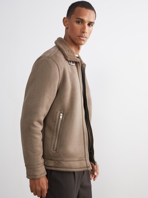 Lc Waikiki Yeni Sezon Standart Kalıp Gömlek Yaka Süet Erkek Ceket