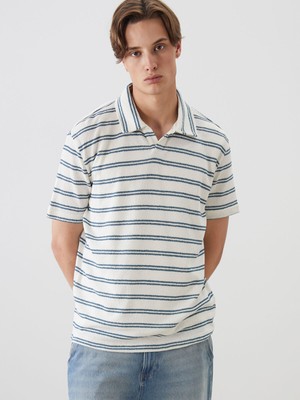 Lc Waikiki Yeni Sezon Polo Yaka Çizgili Erkek Tişört