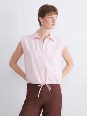 Lc Waikiki Yeni Sezon Beli Bağlamalı Kadın Gömlek