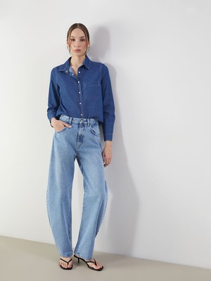 Lc Waikiki Yeni Sezon Baggy Fit Kadın Jean Pantolon