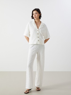 Lc Waikiki Yeni Sezon Beli Lastikli Dokulu Kadın Pantolon