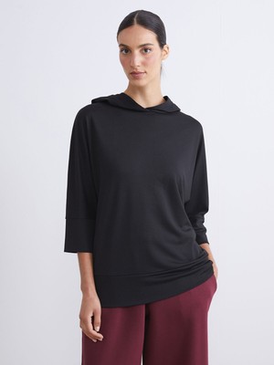 Lc Waikiki Yeni Sezon Kapüşonlu Oversize Kadın Sweatshirt Elbise