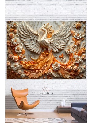 Vendini Canlı Renkler Pamuklu Kumaş Duvar Örtüsü Wall Tapestry Modern Tasarım 140 x 100 cm