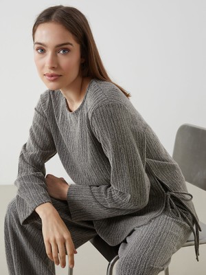 Lc Waikiki Yeni Sezon Bisiklet Yaka Desenli Kadın Bluz