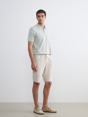 Lc Waikiki Yeni Sezon Standart Kalıp Keten Karışımlı Erkek Şort