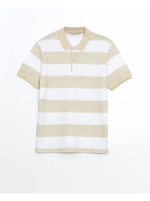 Lc Waikiki Yeni Sezon Polo Yaka Kısa Kollu Çizgili Pike Erkek Tişört