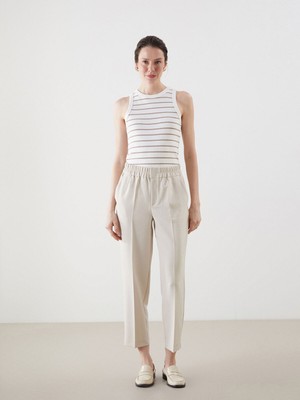 Lc Waikiki Yeni Sezon Beli Lastikli Kadın Cigarette Pantolon