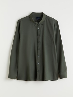 Lc Waikiki Yeni Sezon Büyük Beden Armürlü Erkek Gömlek