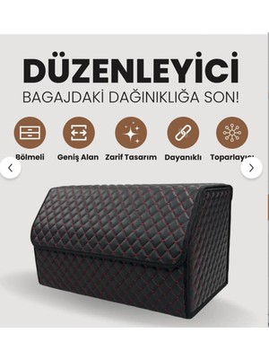 
renault Fluence Bagaj Toplayıcı Organizer Bagaj Çantası Siyah Kırmızı Fs