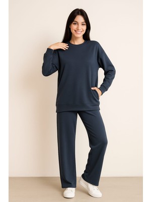 Kadın Modal Kumaş Antrasite Rengi  Eşofman Takımı