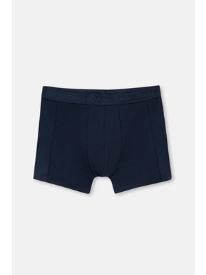 Lacivert Düz Micro Modal Boxer