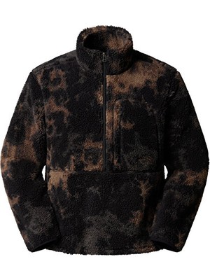 The North Face M Extreme Pile 2 Pullover -Print Erkek Outdoor Çeyrek Fermuarlı Polar Üst NF0A8EEPD7O1 Siyah