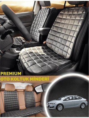 Opel Astra J 5  Koltuk Minderi Ortopedik Cepli Araç  ve Kılıf Seti – Tam Uyumlu, Antrasit Renk, Konforlu Tasarım