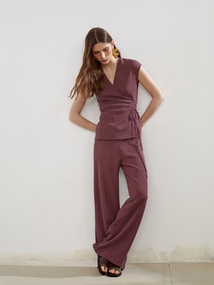 Lc Waikiki Yeni Sezon Beli Lastikli Dokulu Kadın Pantolon