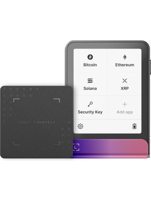 Ledger Flex Nebula Kızılı Kripto Donanım Cüzdanı ve Recovery Key - Soğuk Cüzdan