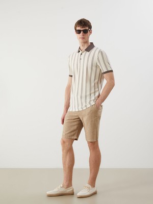 Lc Waikiki Yeni Sezon Standart Kalıp Keten Karışımlı Erkek Şort