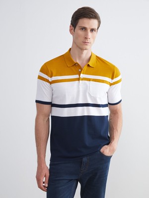 Lc Waikiki Yeni Sezon Polo Yaka Çizgili Pike Erkek Tişört