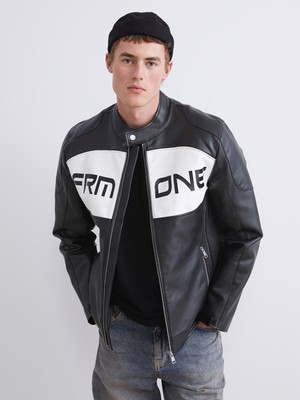 Lc Waikiki Yeni Sezon Slim Fit Biker Yaka Erkek Deri Görünümlü Ceket