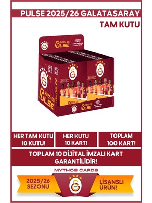 Galatasaray - Pulse Futbolcu Kartları 2025/26 - Tam Kutu