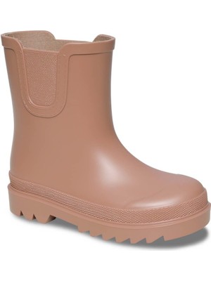 Igor Tokio Çocuk Yağmur Çizmesi - Gül Kurusu Yuvarlak Burunlu Hafif PVC Günlük Kullanım İçin