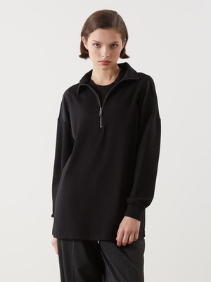 Lc Waikiki Yeni Sezon Dik Yaka Oversize Kadın Sweatshirt